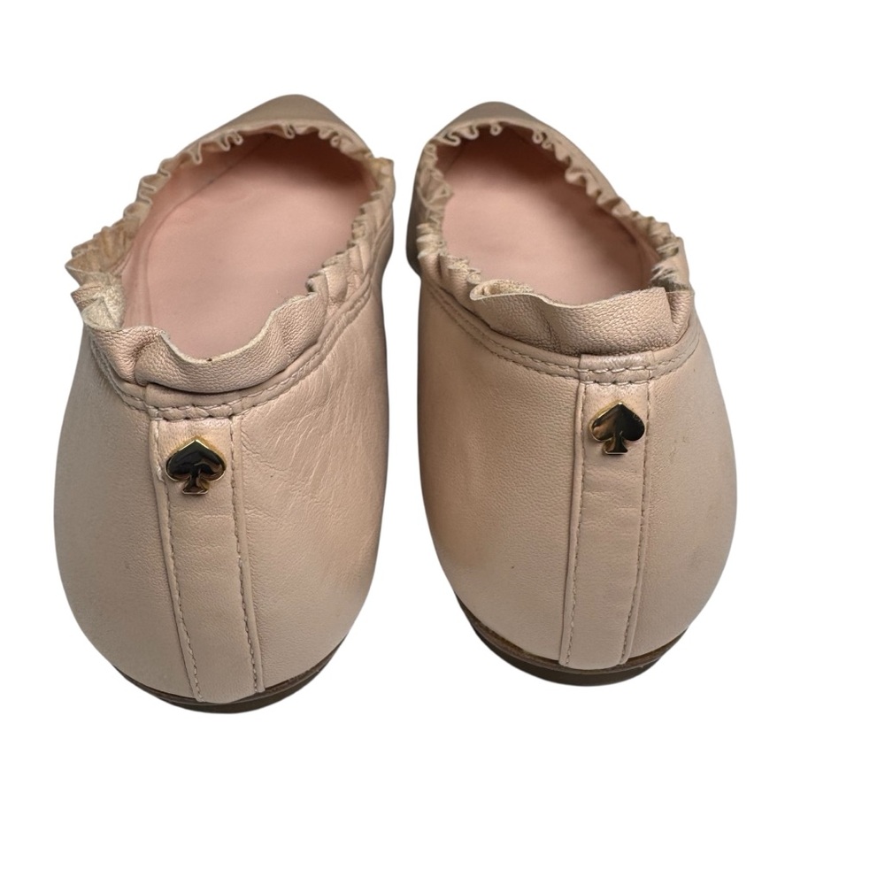 Kate Spade Nicole Blush Pink Leather Pointed Flats 7.5 - Picture 7 of 9